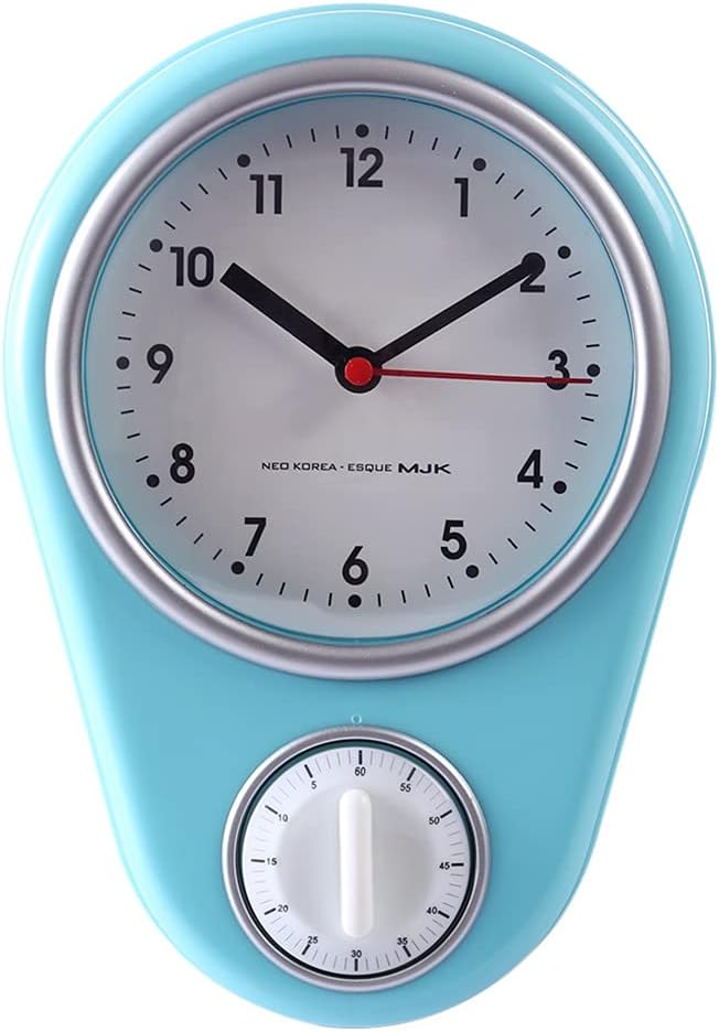 Kitchen Alarm Countdown Timers Set Count Down Kitchen Wall Watches Timing Clocks Home Decoration (Color : A, Size : One Size) (B One Size)
