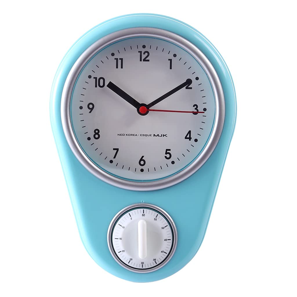 HRWLY Kitchen Alarm Countdown Timers Set Count Down Wall Watches Timing Clocks Home Decoration(Argento)