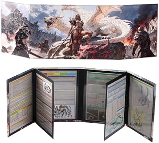 Écran DND 8 Panel Effaçable avec DND5e Feuille Triche pour DM Désorganisé - 1