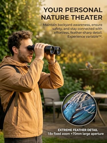 Image of 18x70 Binoculars for Adults, High Power 70mm Aperture | Explore Astronomy, Stargazing, Wildlife and Coastal Views with Bright Vision for Long Distance Outdoor Observation