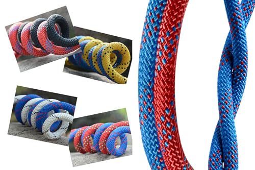 HONENCN 10 mm x 30 Meters Static Rope Marine Rope Anchor Rope Boat Rope Rappelling Rope Float Rope Tree Swing Rope Sail Rope Climbing Rope Black - Image 3