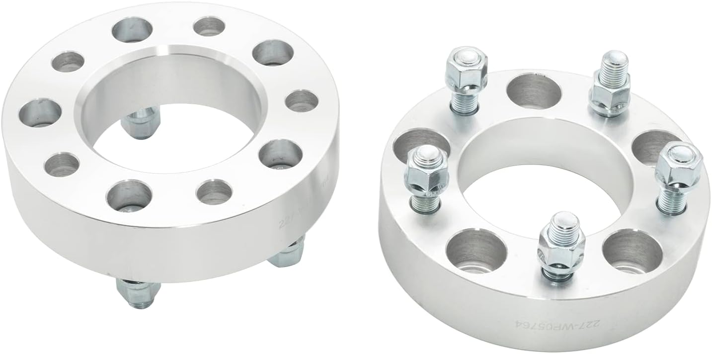 Hex Autoparts 5x5 to 5x5 Wheel Spacers Adapters 1.5'' 2pcs with 87.1mm CB 14x1.5 Studs Compatible with Chevy C1500 Suburban Express Tahoe 1988-1999