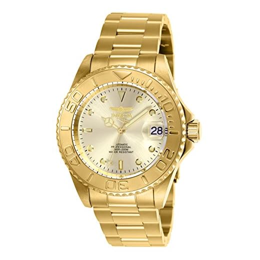 Invicta Relógio automático masculino Pro Diver, 9010OB, Dourado, mergulhador, cronógrafo, relógio automático