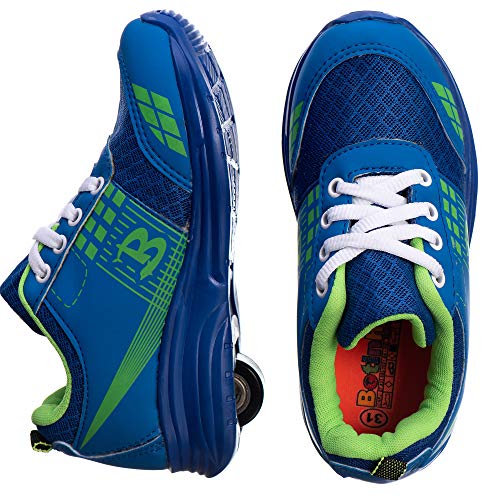 Tênis Infantil Masculino De Rodinha - AS210 Cor:Azul Royal com Cadarço;Tamanho:33