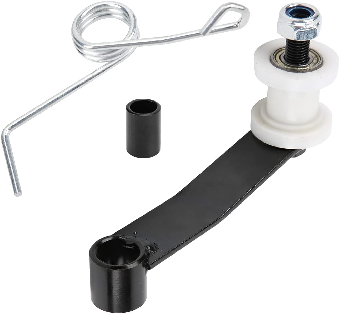 Aramox Tendeur de Chaîne avec Ressort, Guide de Tendeur de Chaîne de Moto pour ATV Go Kart 110 125 150 200 250 420 428 530 Chaîne
