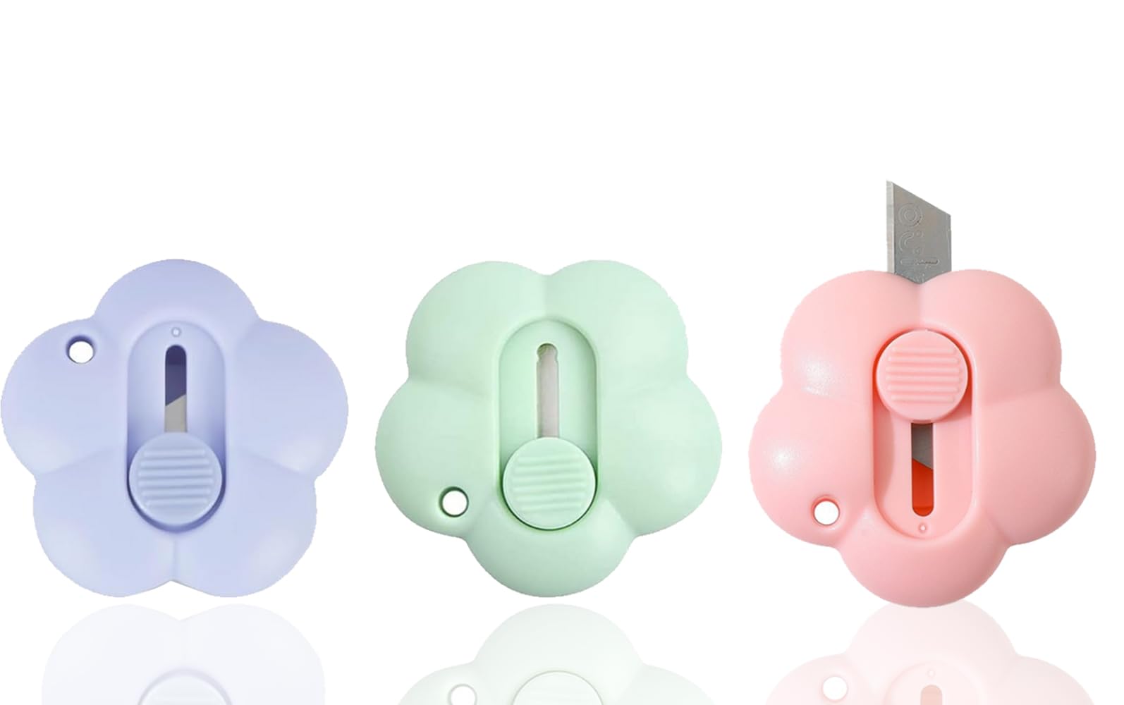 3 STKS Standaard Mini Mes Utility Mini Cutter Box Cutter Briefopener Draagbare Papiersnijder Briefpapier Mes voor Briefpapier Express Box