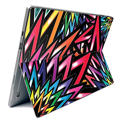 Image of MightySkins Carbon Fiber Skin for Microsoft Surface Pro 7 - Color Bomb | Textured Carbon Fiber Finish | Easy to Apply, Remove, and Change Styles | Made in The USA