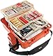 PELI 1460EMS Extrem Robuster EMS Notfall-Koffer zur Medizinischen Versorgung, IP67 Wasser- und Staubdicht, 33L Volumen, Mit Anpassbaren Facheinteilungen, Orange