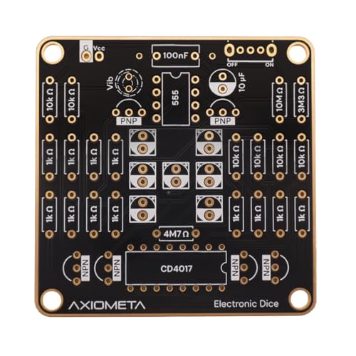 Electronic Dice Soldering Kit DIY LED Random Dice Circuit Kit 555 Timer CD4017, STEM Electronics Project Kit for Beginners Students Adults DIY Learning Kit School Engineering Project - Image 5