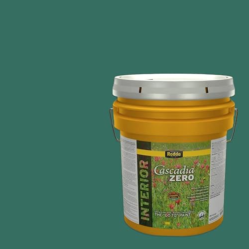 Vista 22 de Rodda Paint CASCADIA ZERO Pintura e Imprimación Interior Semibrillante en Uno, 5 Galones, Corn Chowder Sopa de maíz