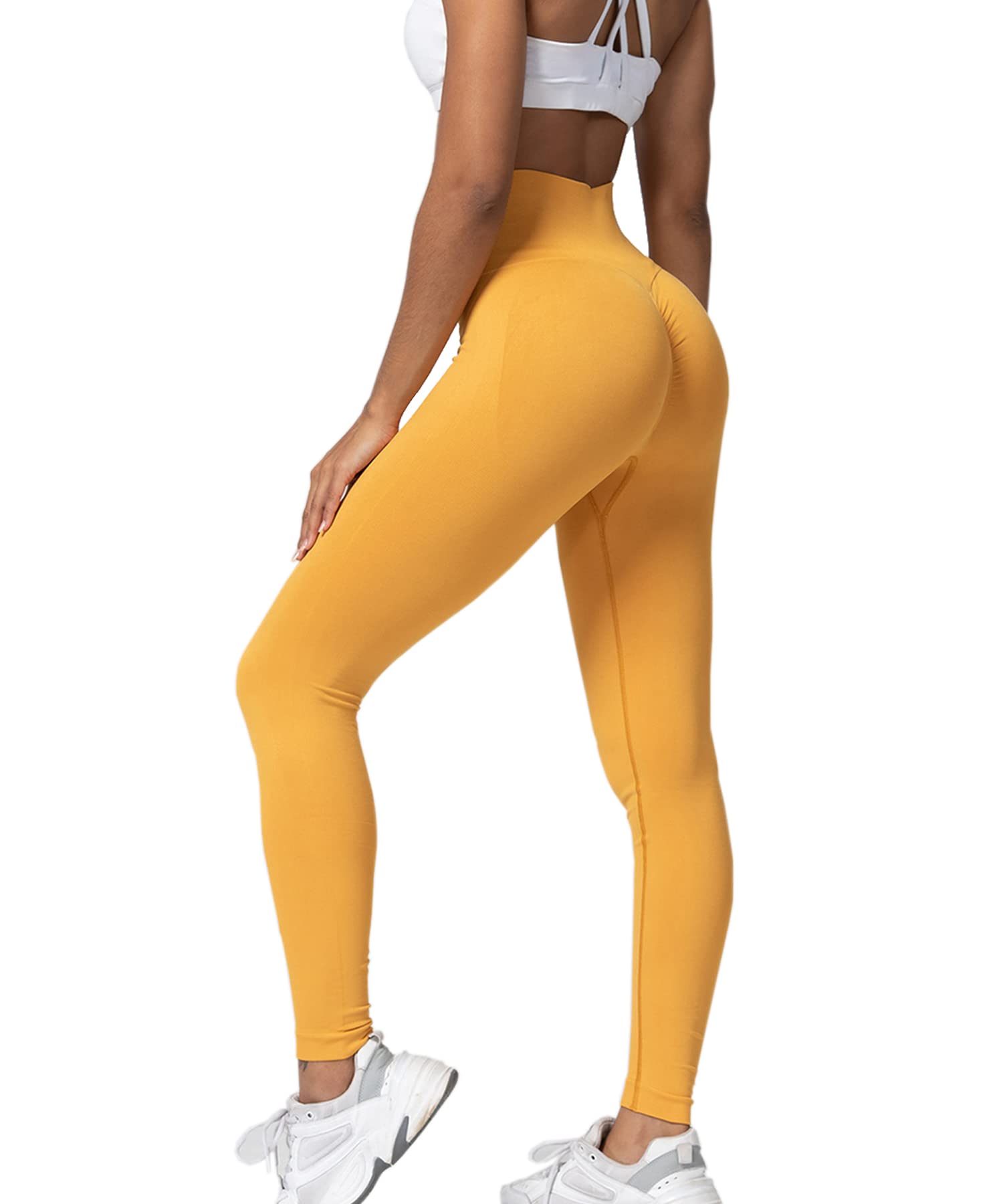 Merlvida Leggins Sportivi Donna Vita Alta Leggings Push Up Pantaloni Palestra Controllo della Pancia Anticellulite Pantacollant Opaco Elastici Tuta Collant Abbigliamento Sportivo Donna Yoga Fitness