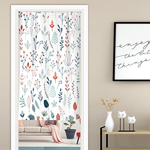 のれん 暖簾 ロング おしゃれのれん 北欧 洋風 おしゃれ 目隠し 玄関 室内 ノレン 玄関暖簾 間仕切りカーテン のれん 果物柄 防炎 断熱 カラー 冷気遮断 温泉 キッチン 85*150cm リビング 飲食店 階段カーテン 玄関のれん