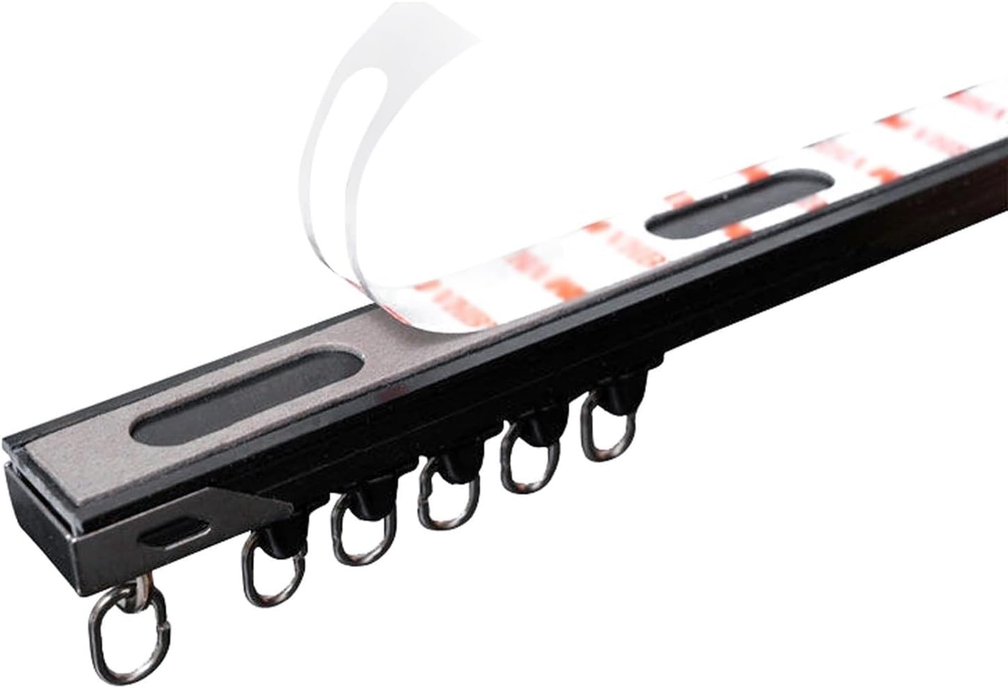 Sliding Curtain Rail Without Drilling Adhesive Track for Bay Window Room Dividers