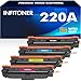 Produktbild 220A 220X MFP 4302dw Toner: für HP 220A Toner Set Kompatibel für Color LaserJet Pro MFP 4302fdw 4202dw 4302dw 4202dn 4302fdn Schwarz Cyan Gelb Magenta, W2200A W2201A W2202A W2203A, 4PK Mit Chip