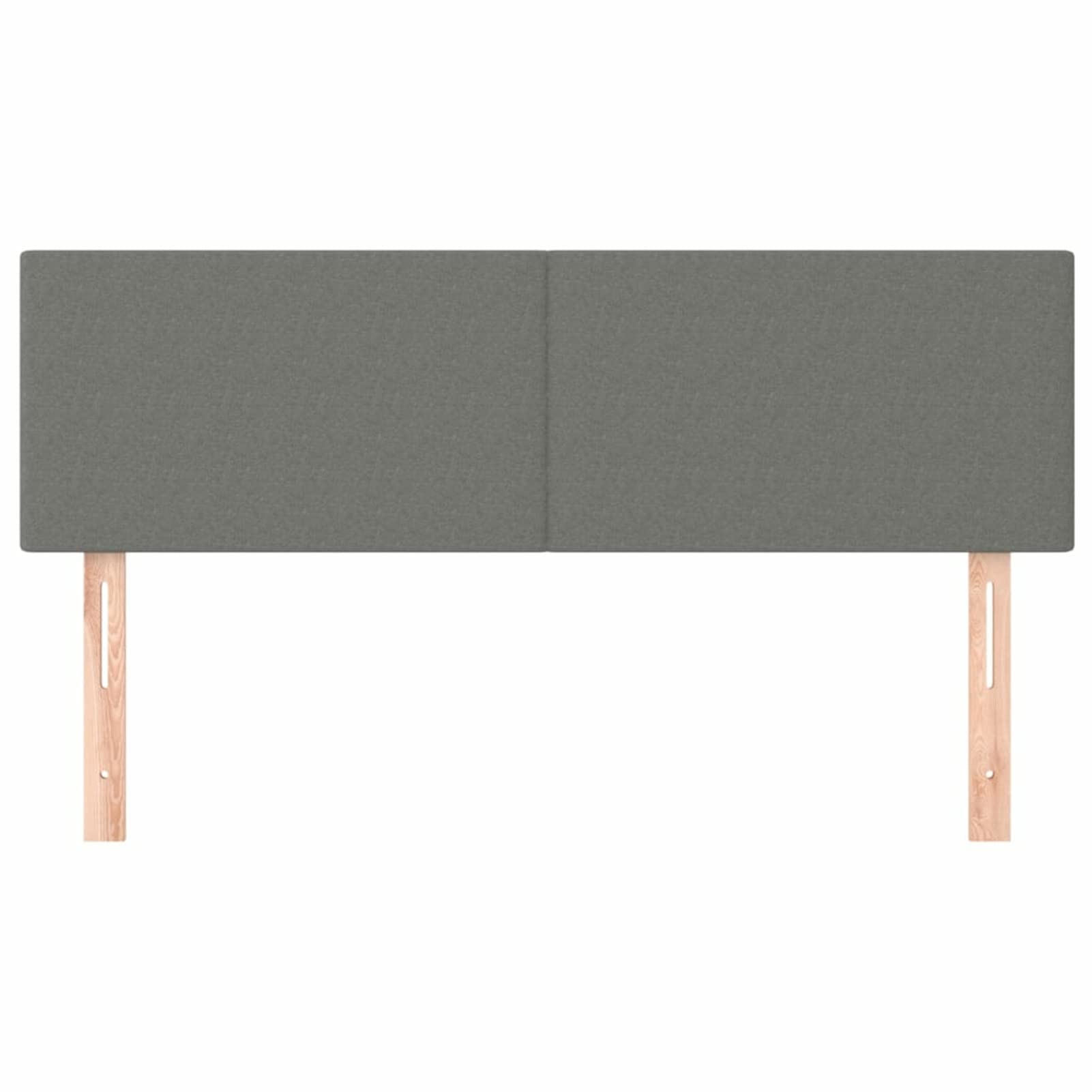 Cabeceros 2 Unidades, Cabezal De Cama, Cabezales Dormitorios Modernos, Cabecera para Cama, Cabeceira Cama, Tela Gris Oscuro 72x5x78/88 cm