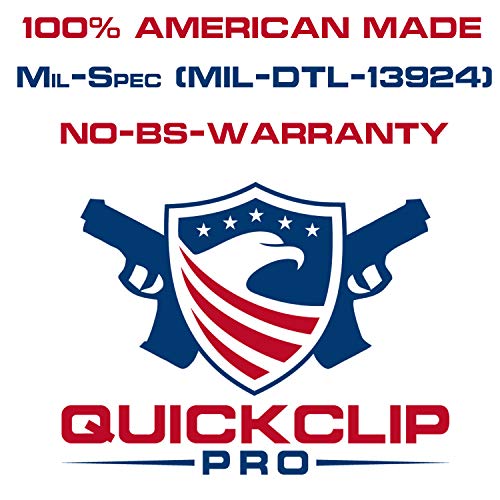 Quick Clip Pro Holster Tough Grip Clips, 3 Hole Adjustable Cant For Iwb Owb Kydex, Leather, Hybrid Holster Making. Tuckable Black Plastic W/ Chicago Screw Hardware Made In Usa (1.5" 4-Pack) #TOP7