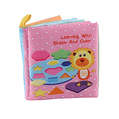 Cuteam Cloth Book, Baby Sound Fabric Cloth Books Intelligence Development Learning Educational Toys Red Graphics#
