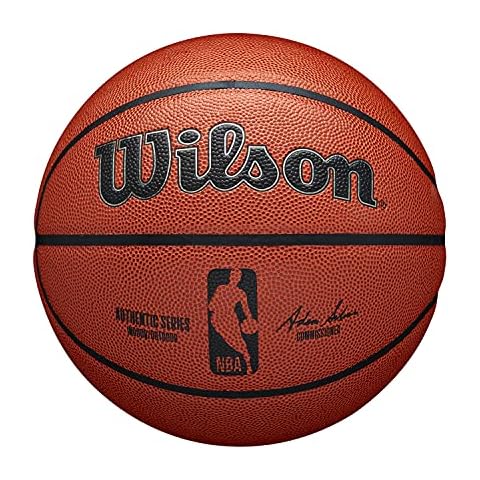 Wilson Basketball NBA AUTHENTIC SERIES, Indoor/Outdoor, Mischleder, Größe: 7, Braun Cover