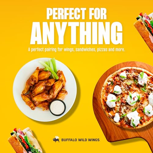 Buffalo Wild Wings Parmesan Garlic Sauce, 12 fl. oz., Perfect Dipping Sauce, Chicken Marinade, Chicken Parmesan Topping and Wing Seasoning, Made with Italian Herbs