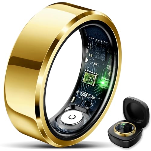 Smart Ring for Women Men Fitness Tracker with Blood Pressure,Heart Rate,Sleep Monitoring,Step Counting,for iPhone and An - Detailed View