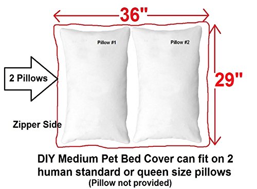 Do-It-Yourself-DIY-Pet-Bed-Pillow-Duvet-1680-Durable-Cover-and-Waterproof-Internal-case-for-DogCat-at-Medium-36X29-Navy-Blue-Color-Covers-only - Cucciolini Doodles   Do-It-Yourself-DIY-Pet-Bed-Pillow-Duvet-1680-Durable-Cover-and-Waterproof-Internal-case-for-DogCat-at-Medium-36X29-Navy-Blue-Color-Covers-only