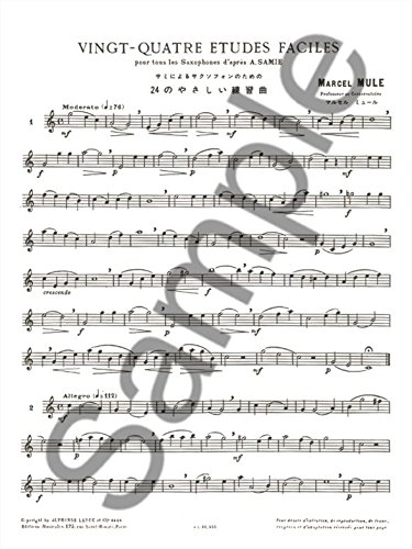 マルセル・ミュール : サミによるサクソフォンのための24のやさしい練習曲 (サクソフォン教則本) ルデュック出版 Amazon | ウィットナー マルセル・ミュール : サミによるサクソフォン