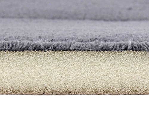 FABBRICA HOME Ultra-Soft Extra-Thick Memory Foam Extra Long Bath Runner Mat (2 ft x 6 ft, Slate Grey)