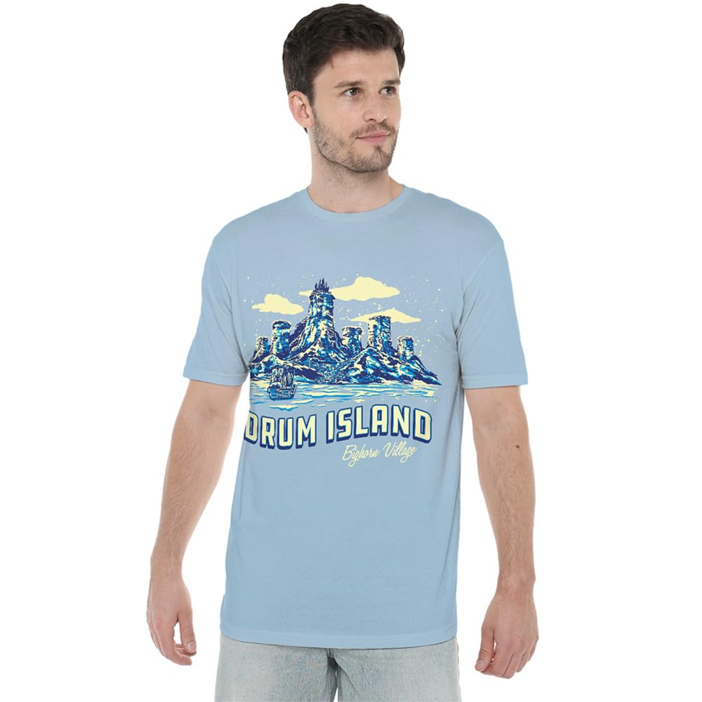 One Piece Drum Island Postcard Poster Unisex T-Shirt, Light Blue, Small