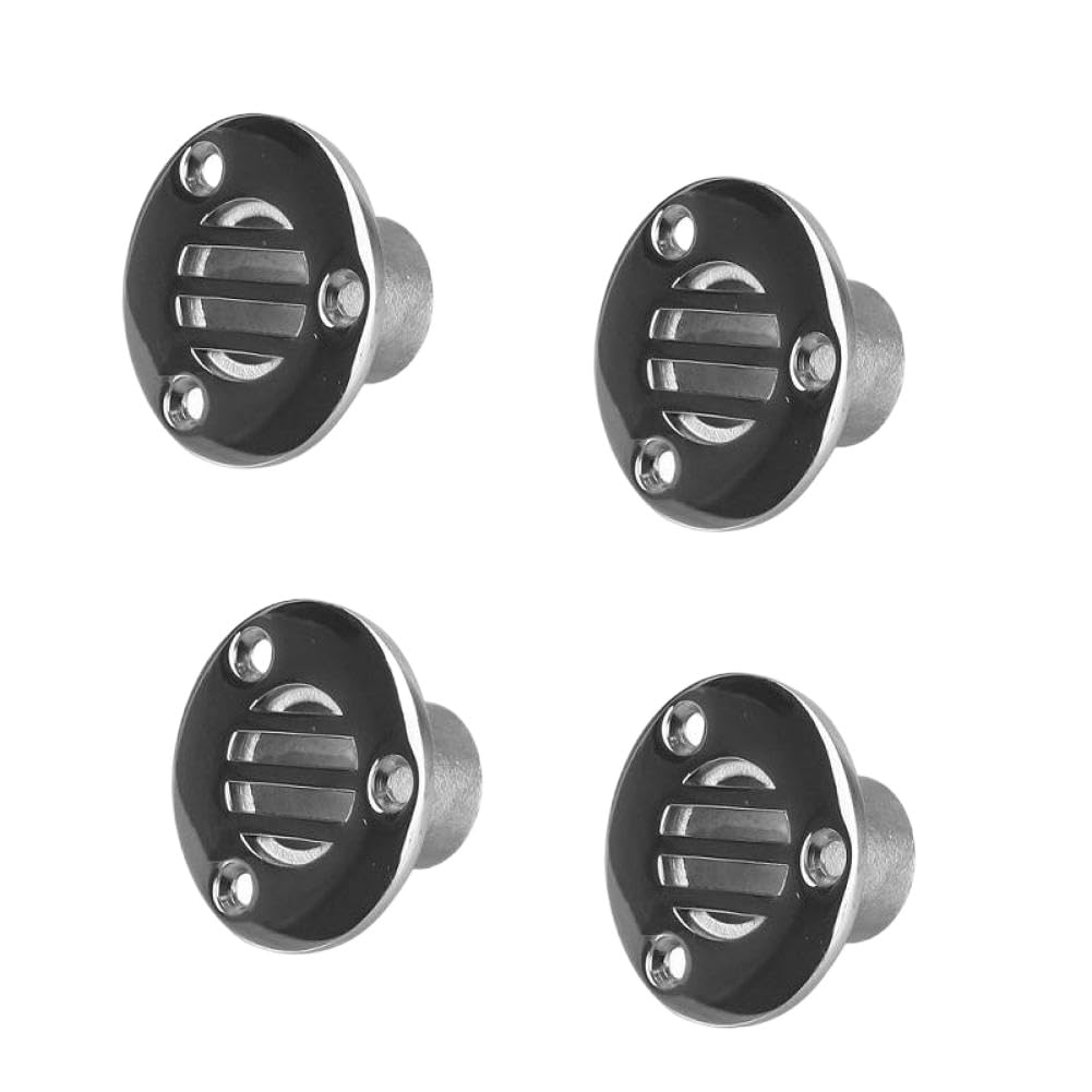 Sfiato del serbatoio del carburante in fusione diritta per yacht marino per barche in acciaio inossidabile compatibile con Marine Bass Boat(2pcs-22mm)