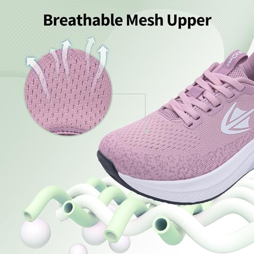 Image of RomenSi Wide Toe Box Shoes Women Arch Support Walking Shoes Comfortable Wide Width Tennis Sneakers for Plantar Fasciitis Relief US 6-11