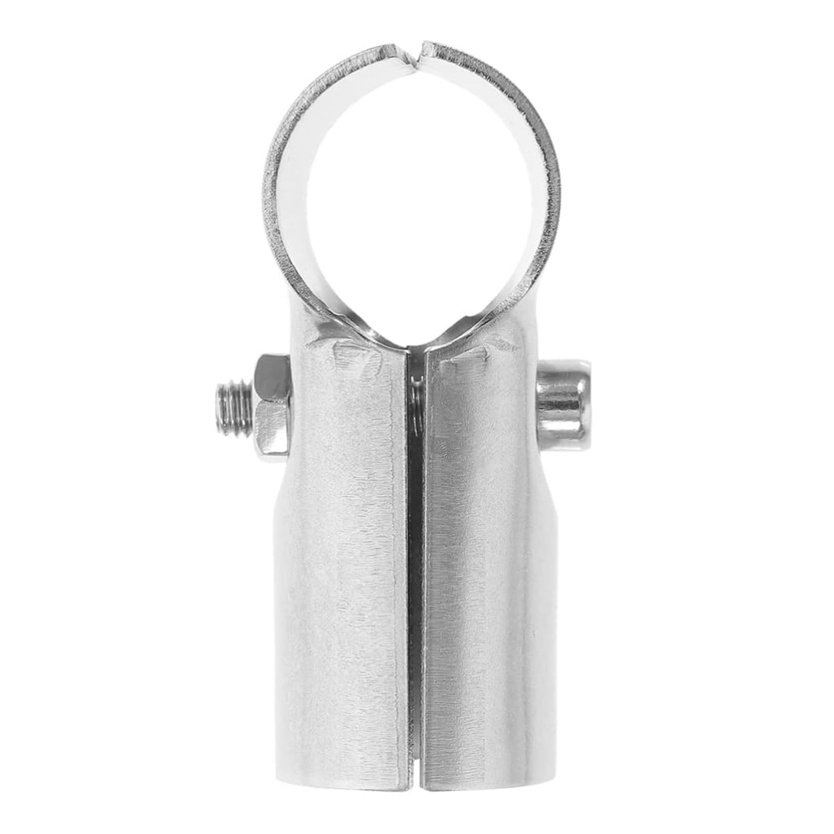 Uxcell T Pipe Clamp Connector 2pcs Structural Pipe Connector Chain Link Fence Clamp Stainless Steel Corner Fitting End Rails Clamp, Fit OD 1 Inch( 25mm - View #2