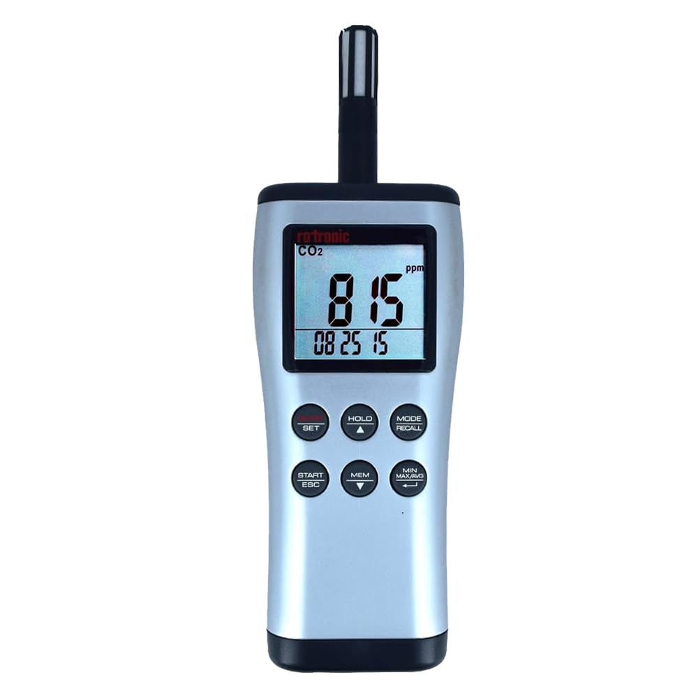 *Ships Within 1-Day* Handheld Indoor Air Quality Monitor (CO2 Range: 0 to 5000 PPM) for Confined Spaces, Workspace, HVAC, Labs, Greenhouse Model: Rotronic CP11