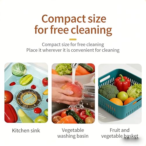 Nettoyeur portable fruits légumes viande IPX7 - Appareil de purification alimentaire USB sans fil