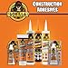 Gorilla Heavy Duty Construction Adhesive, White Glue, 7 Ounce Squeeze Tube (Pack of 1) - Gap Filling and Waterproof