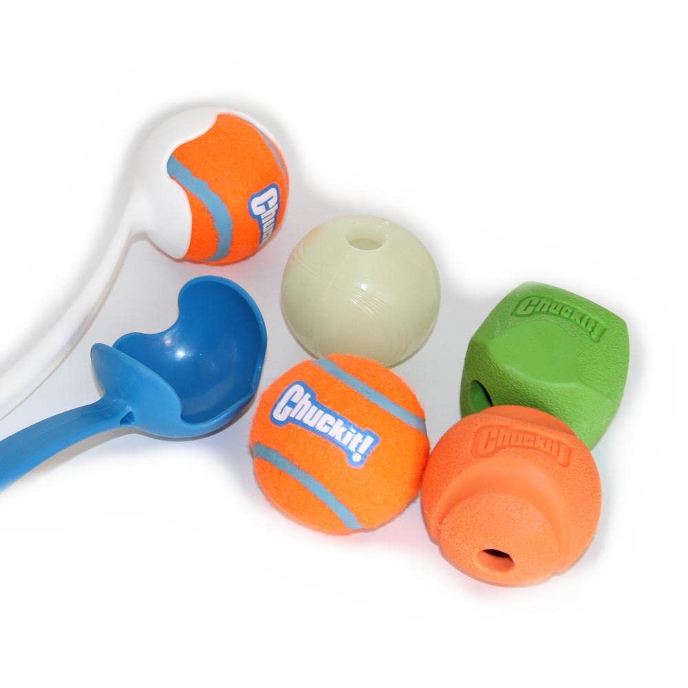 Chuckit Doppel Launcher 5 Ball Combo Pack