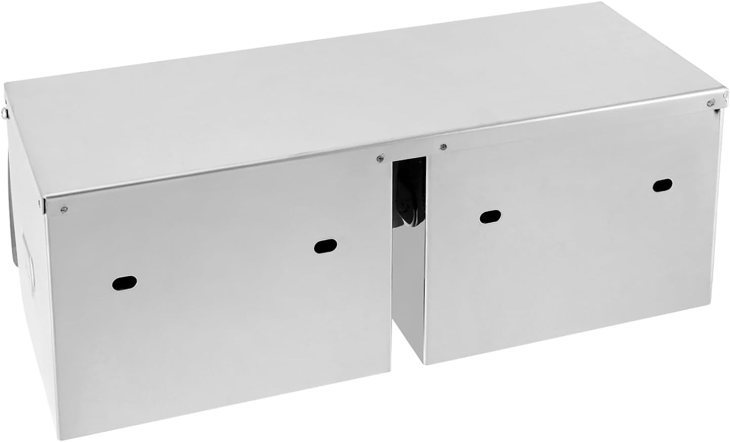 QWORK Double Roll Toilet Paper Holder Dispenser with Shelf Storage, Brushed Stainless Steel, 10.24" L x 5.12" W