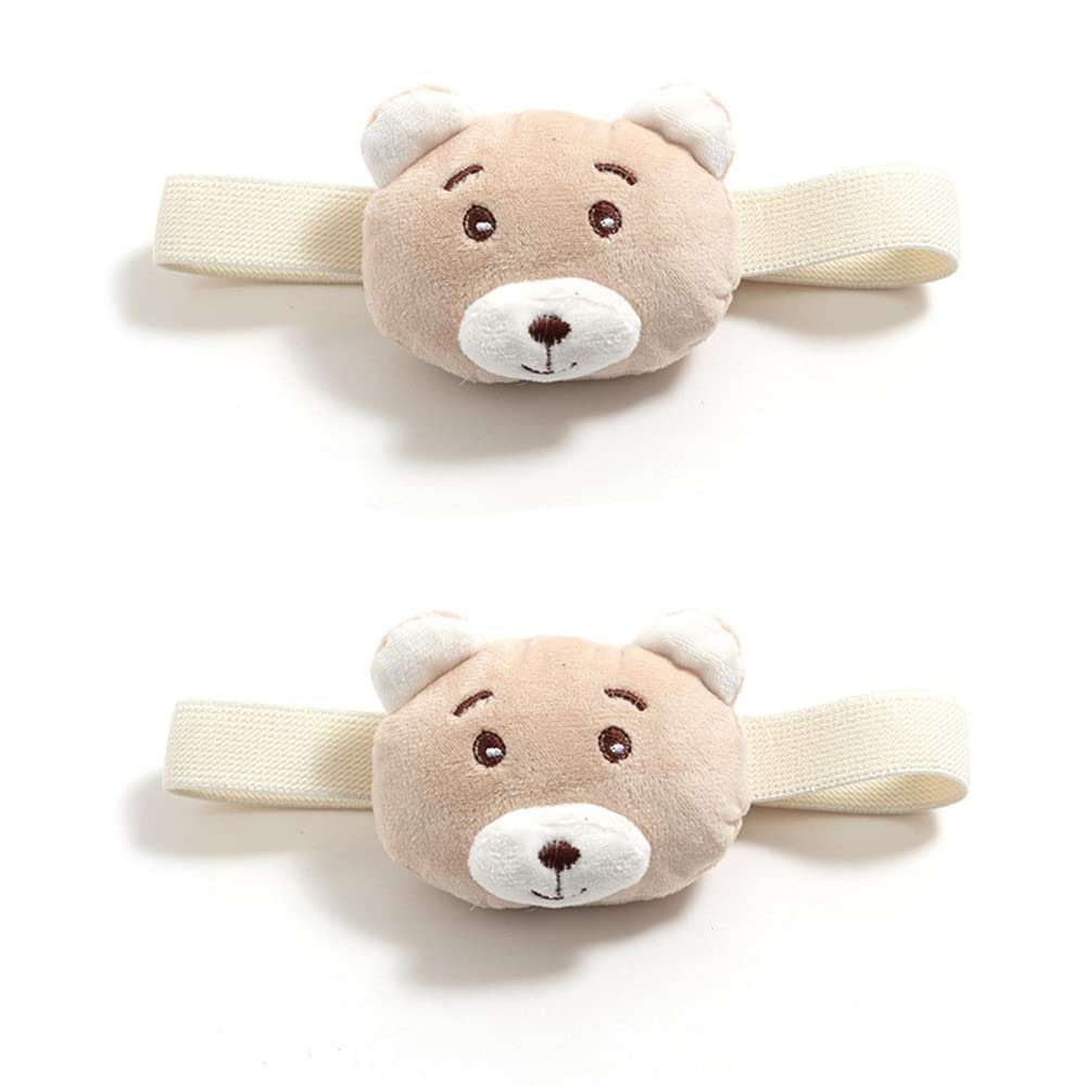 ONECHANCE 1 Pair Cartoon Curtain Buckle Tie Back Curtain Holdbacks Plush Animal Curtain Buckle for Kids Child Nursery Room Window Decorations (Bear, 1 Pair)