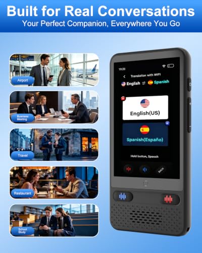 Image of AI Language Translator Device No WiFi Needed 150 Languages