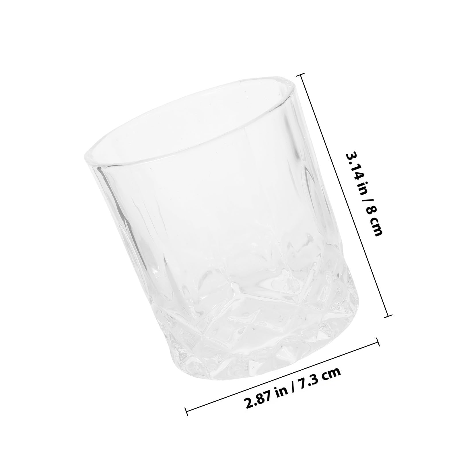 Verre à Whisky 200ml en Verre, Lot de 4, Fête Bière