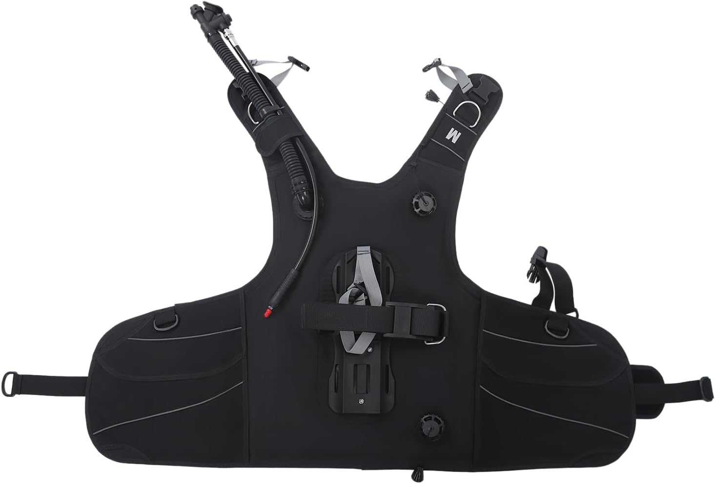 Scuba Diving Jacket BCD with Quick-Release Buckles & Air Release Valves, Integrated Jacket Style Buoyancy Control Device with Weight Pockets, Adjustable Scuba BCD for Travel Diving