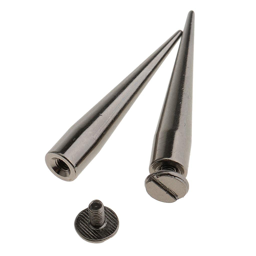 rockible Cono Remache para Manualidades de Cuero con Tornillo y Puntos de Púas Decorativos en Metal Adecuado para Bolsos Cinturones Pulseras Ropa