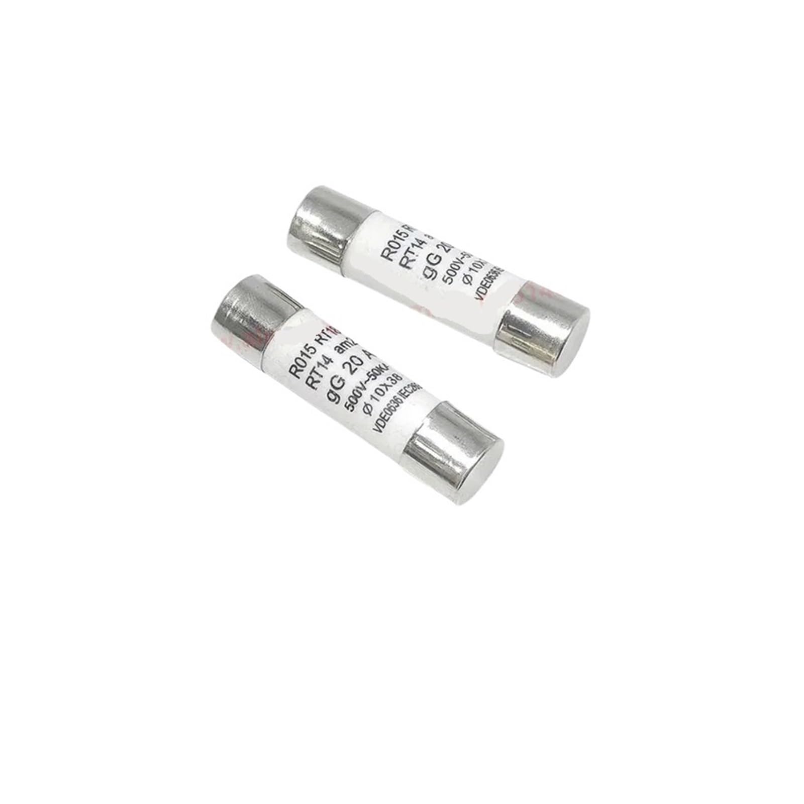 Fusibile del tubo ceramico, Fusibili Ceramici Confezione Da 10 10x38mm 500V RO15 0,5A-40A(25A)