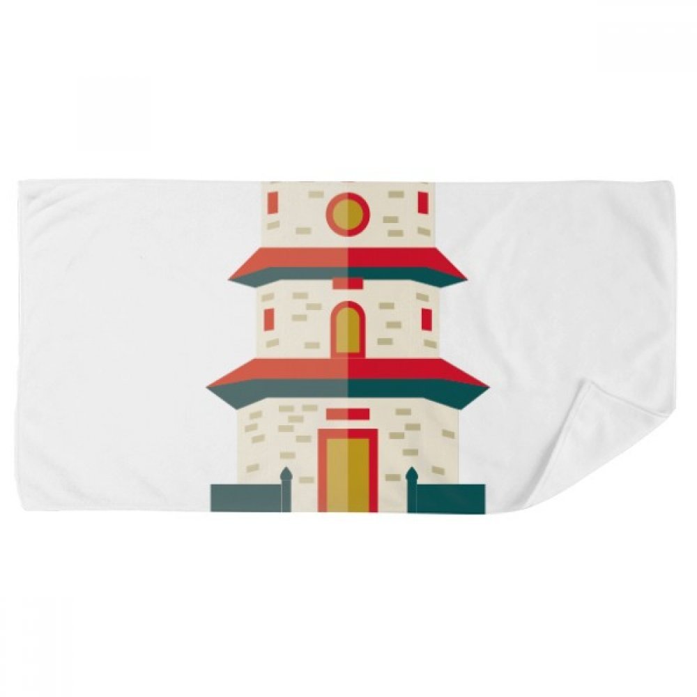 Serviette douce débarbouillettes Hong Kong 35 x 70cm multicolore visage
