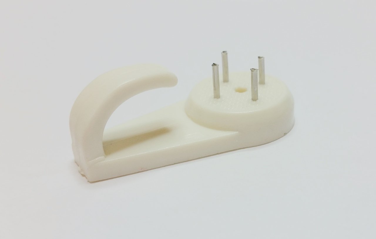 (Johny's Wares) 4 PINS HARDWALL PICTURE HOOK WALL MOUNT HARD WALL PINS LARGE 40MM (QTY of 3)