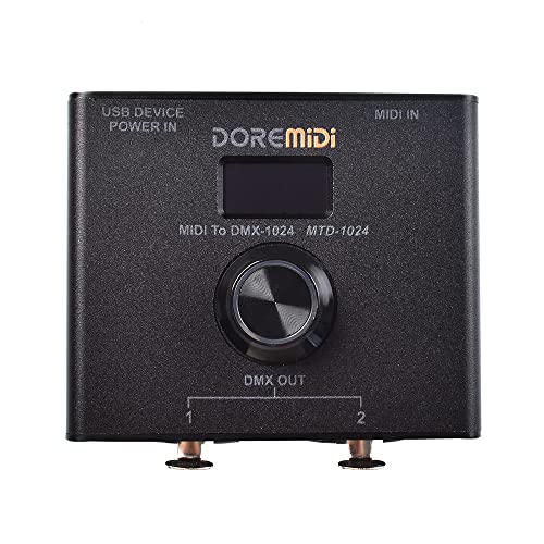 DOREMiDi MIDI zu DMX-Controller (MTD-1024) kann MIDI-Nachrichten in DMX-Nachrichten konvertieren