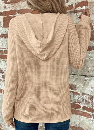 Women's Knitted Long Sleeve Casual Sweatshirt, Knit Sweater V Neck Casual Pullover Fashion Sweatshirts3