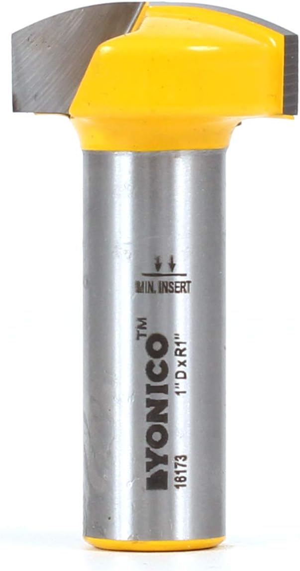 Yonico Horizontal Crown Router Bit 1Inch Radius 1/2Inch Shank 16173