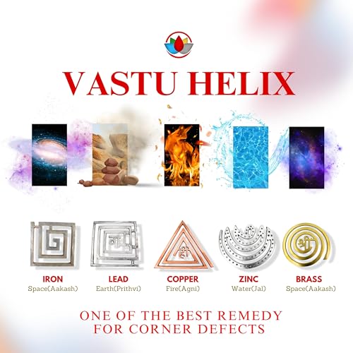 Image of Remedywala Vastu Brass Helix for North West Direction Remedy [11CM Approx] (3 Pieces)