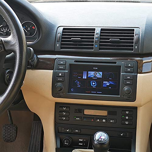 DYNAVIN E46 SE Funktionsträger Blende Mittelkonsole- Verlagerung von Klimabedienteil BZW. Heizungsbedienteil für 2DIN / Doppel DIN Umbau (mit Einzeltaster)