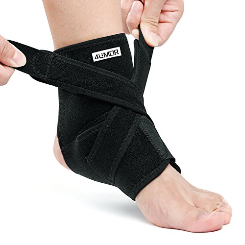 4UMOR Tobillera, ajustable tobillo brace Nylon Material transpirable diseño de talla única para caminar, correr, esguinces, artritis, etc. de Aquiles